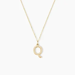 Pendentif Lettre Q Or Jaune Oxyde|Marc Orian Best
