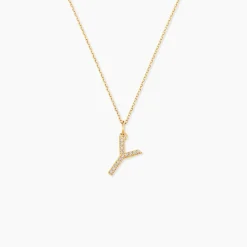Pendentif Lettre Y Or Jaune Oxyde|Marc Orian Best