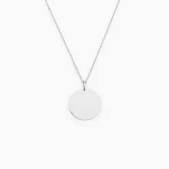 Pendentif Lisa Or Blanc