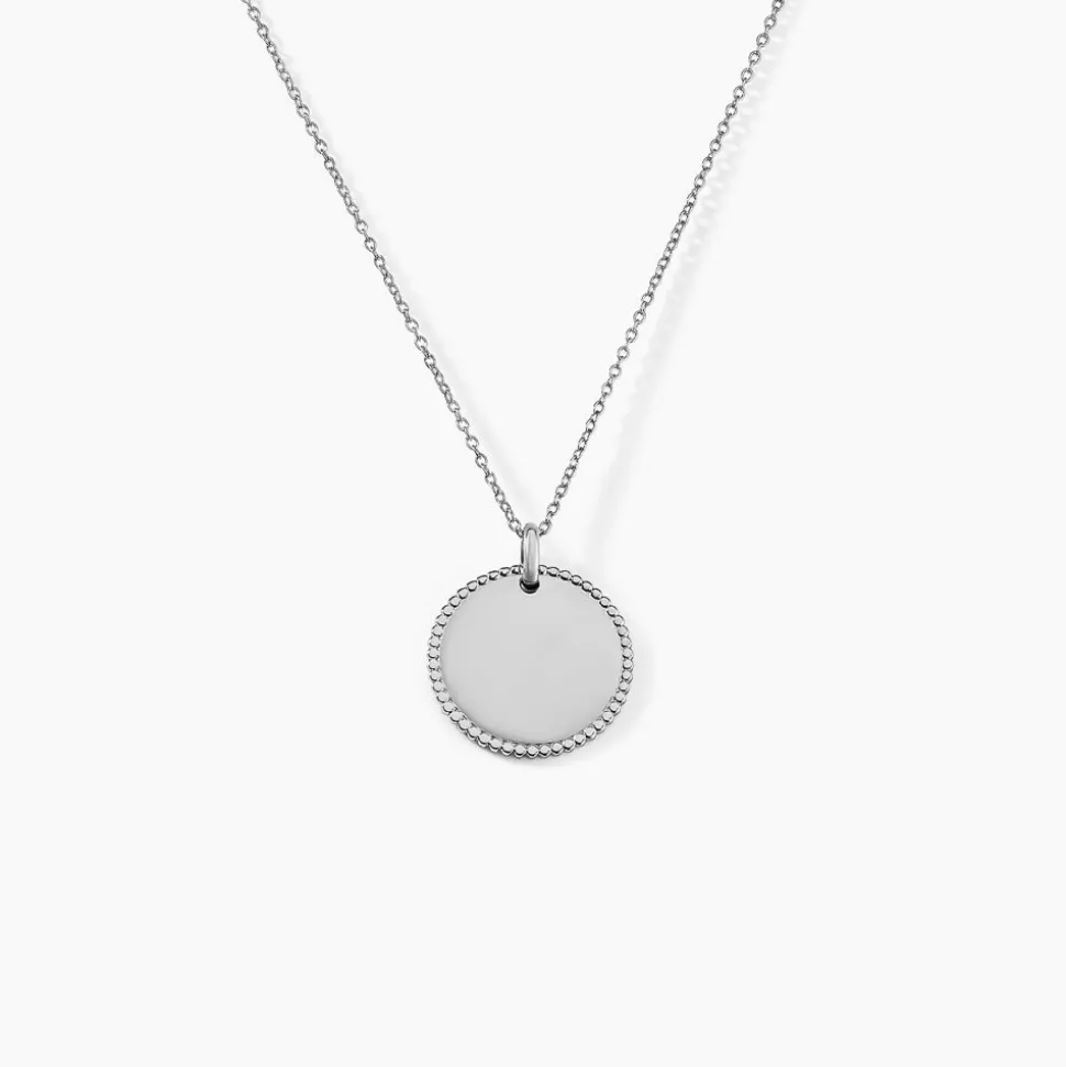 Pendentif Lulu Argent Blanc