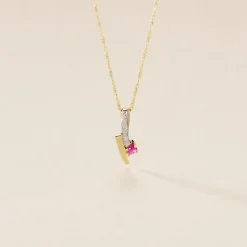 Pendentif Mahya Or Jaune Rubis
