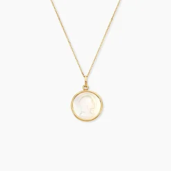 Pendentif Marie Or Jaune Nacre