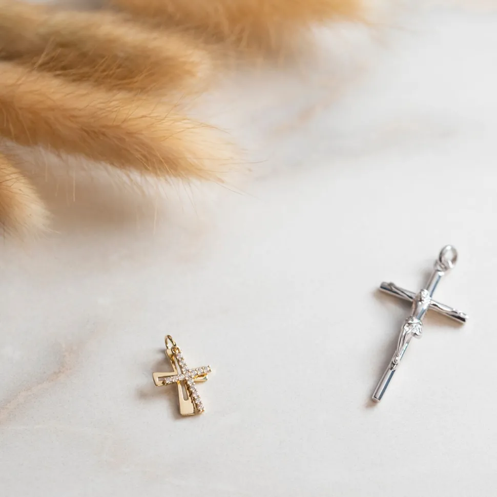 Pendentif Nessahae Argent Blanc