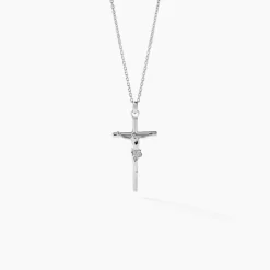 Pendentif Nessahae Argent Blanc