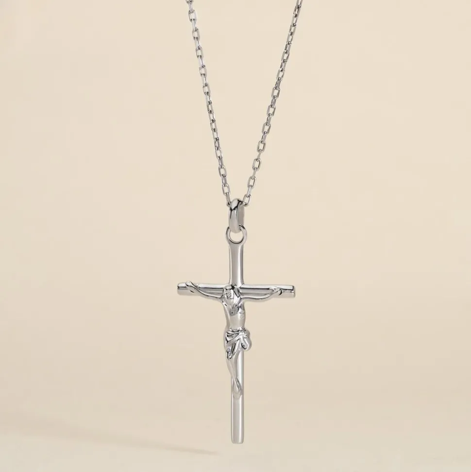 Pendentif Nessahae Argent Blanc