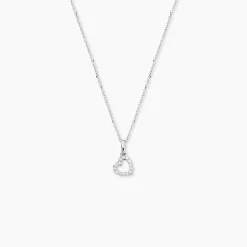 Pendentif Or Blanc Oxyde