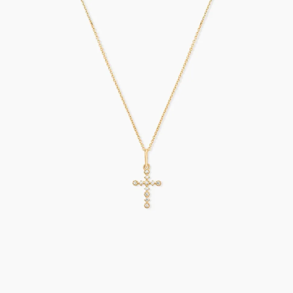 Pendentif Or Jaune Lucinien Oxyde De Zirconium