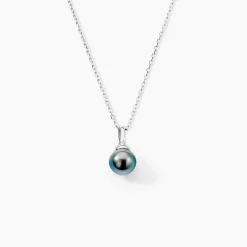 Pendentif Phila Or Blanc Perle De Culture De Tahiti