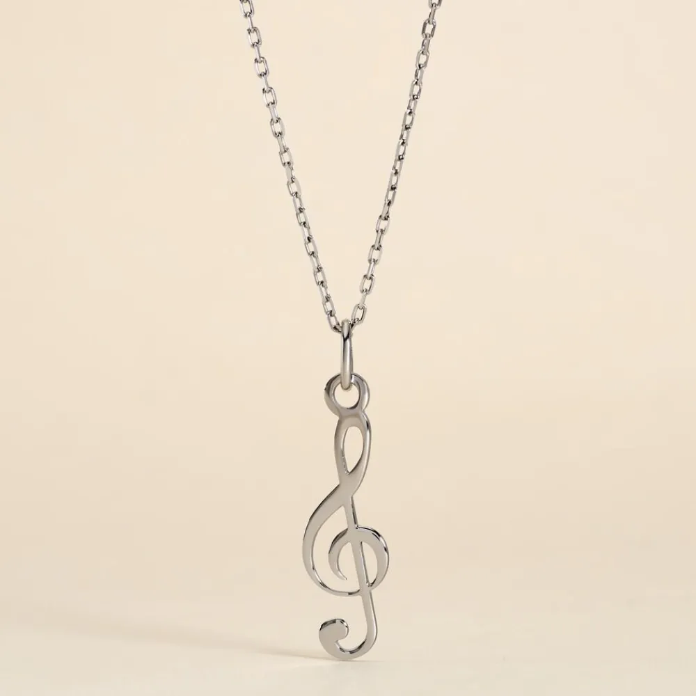Pendentif Pio Argent Blanc|Marc Orian Online