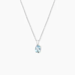 Pendentif Prudencia Or Blanc Topaze|Marc Orian Clearance