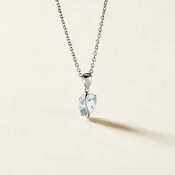 Pendentif Prudencia Or Blanc Topaze|Marc Orian Clearance