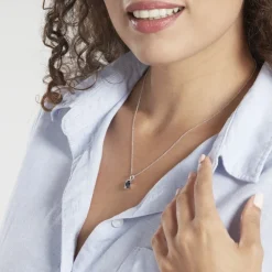 Pendentif Prudencia Or Blanc Saphir|Marc Orian Outlet