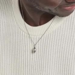 Pendentif Ruveyda Argent Blanc