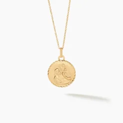 Pendentif Saint Christophe Diamante Or Jaune