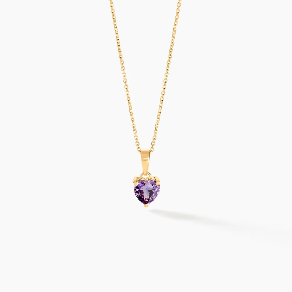 Pendentif Salona Or Jaune Amethyste
