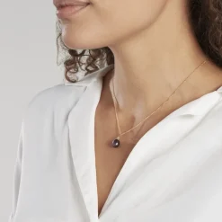 Pendentif Severiane Or Jaune Perle De Culture
