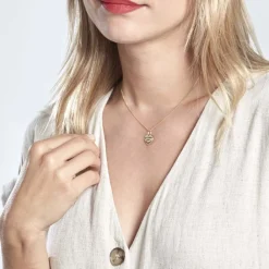 Pendentif Stephie Plaqué Or Jaune|Marc Orian