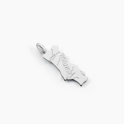 Pendentif Thea Argent Blanc