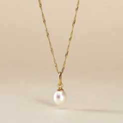 Pendentif Yoela Or Jaune Perle De Culture