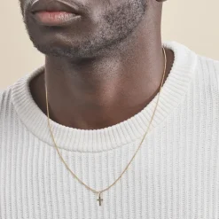 Pendentif Yola Croix Diamantee Or Jaune|Marc Orian Sale