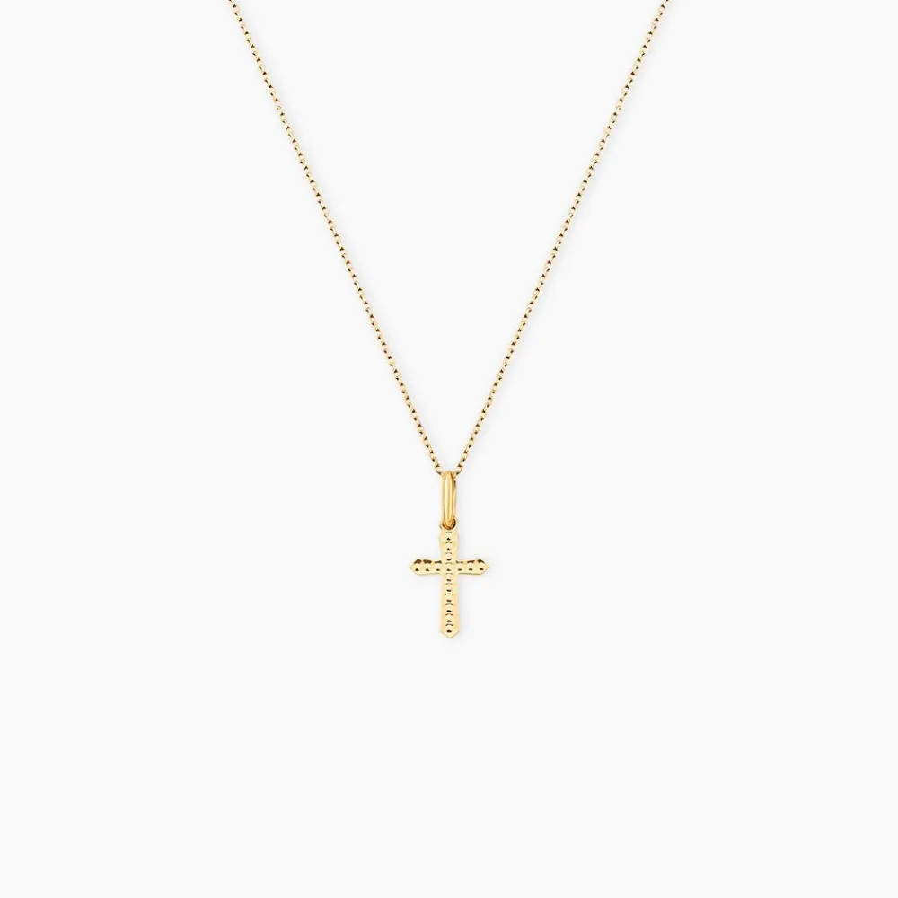 Pendentif Yola Croix Diamantee Or Jaune|Marc Orian Sale