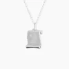 Pendentif Zodiaque Parchemin Argent Blanc