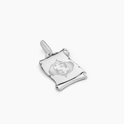 Pendentif Zodiaque Parchemin Argent Blanc|Marc Orian