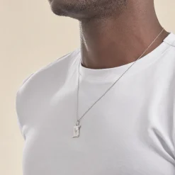 Pendentif Zodiaque Parchemin Argent Blanc|Marc Orian Sale