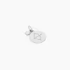 Pendentif Zodiaque Rond Argent Blanc|Marc Orian Online