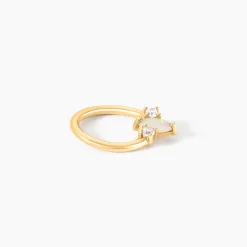 Piercing Babs Or Jaune Opale Oxyde De Zirconium