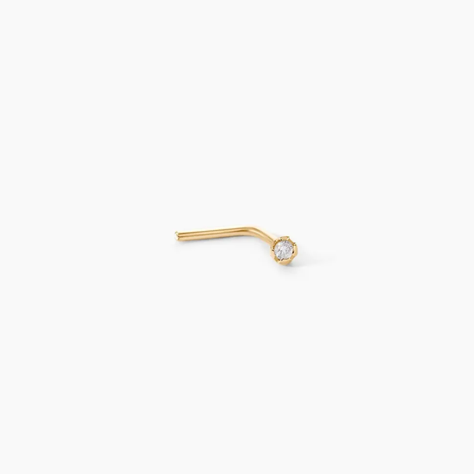 Piercing De Nez Demetrie Or Jaune Diamant