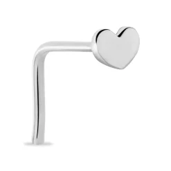 Piercing De Nez Deodate Coeur Or Blanc|Marc Orian