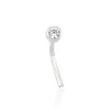 Piercing De Nez Fethi Serti Clos Or Blanc Oxyde De Zirconium