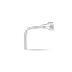 Piercing De Nez Fethi Serti Clos Or Blanc Oxyde De Zirconium