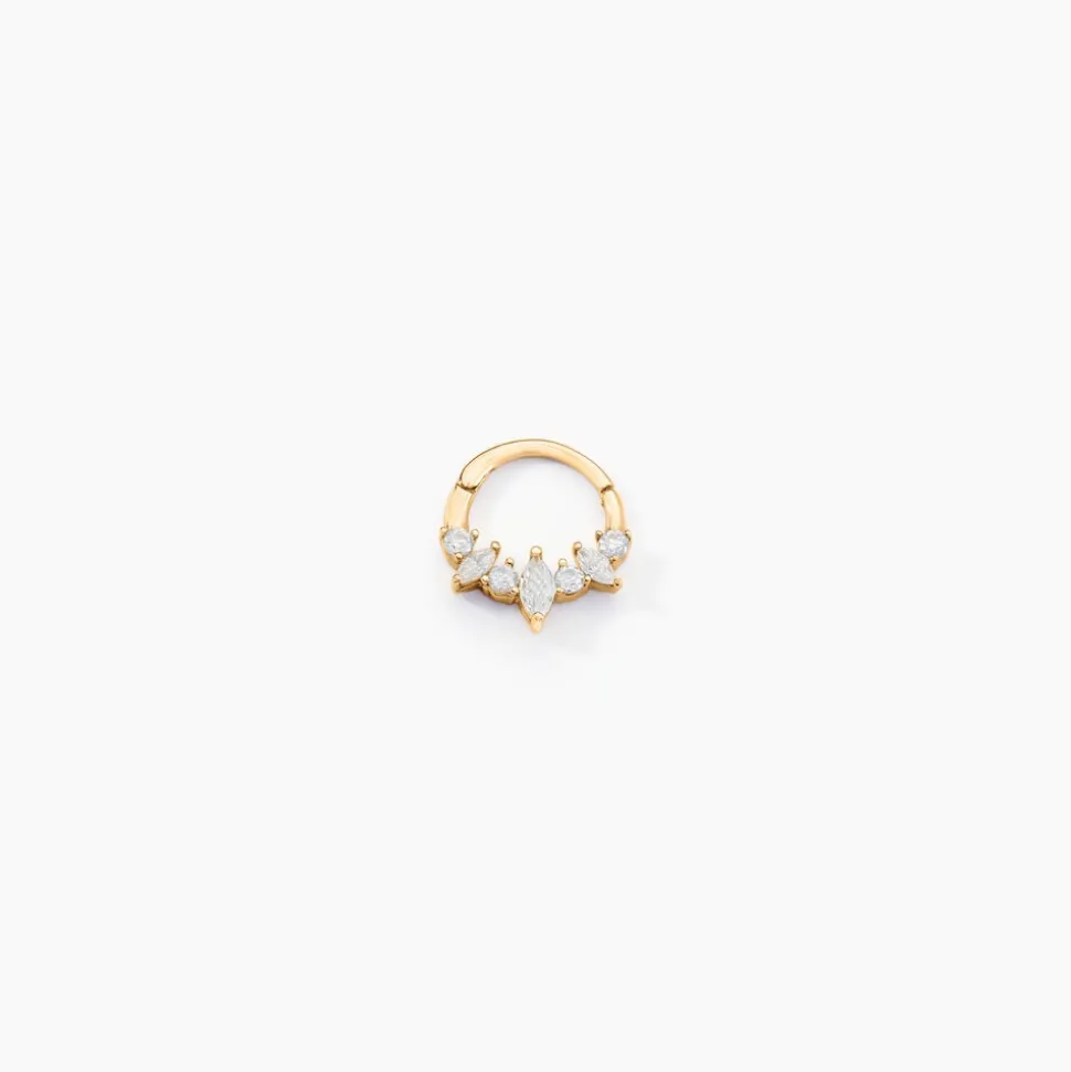 Piercing D'oreille Et/ou De Nez Unitaire Pru Or Jaune Oxyde Zirconium