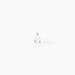 Piercing D'oreille Lourdes Argent Blanc Oxyde De Zirconium|Marc Orian Discount