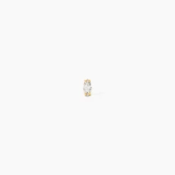 Piercing D'oreille Or Jaune Albiza Oxyde De Zirconium