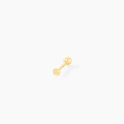 Piercing D'oreilles Or Jaune Joanina Boule