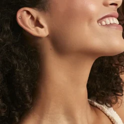 Piercing D'oreilles Unitaire Acier Doré Piia Oxyde De Zirconium|Marc Orian Clearance
