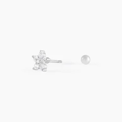 Piercing D'oreille Unitaire Argent Percy Oxyde De Zirconium