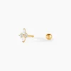 Piercing D'oreille Unitaire Eugênia Or Jaune Oxyde De Zirconium|Marc Orian New