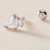 Piercing D'oreille Unitaire Verona Argent Blanc Oxyde De Zirconium|Marc Orian Best