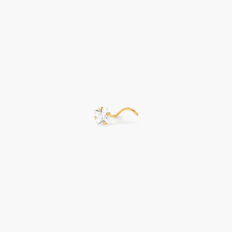 Piercing Fethi Serti Griffe 05 Or Jaune Oxyde
