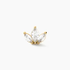 Piercing Gandie Acier Jaune Oxyde De Zirconium