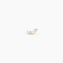 Piercing Iestyn Or Jaune Perle De Culture Oxyde De Zirconium|Marc Orian Sale