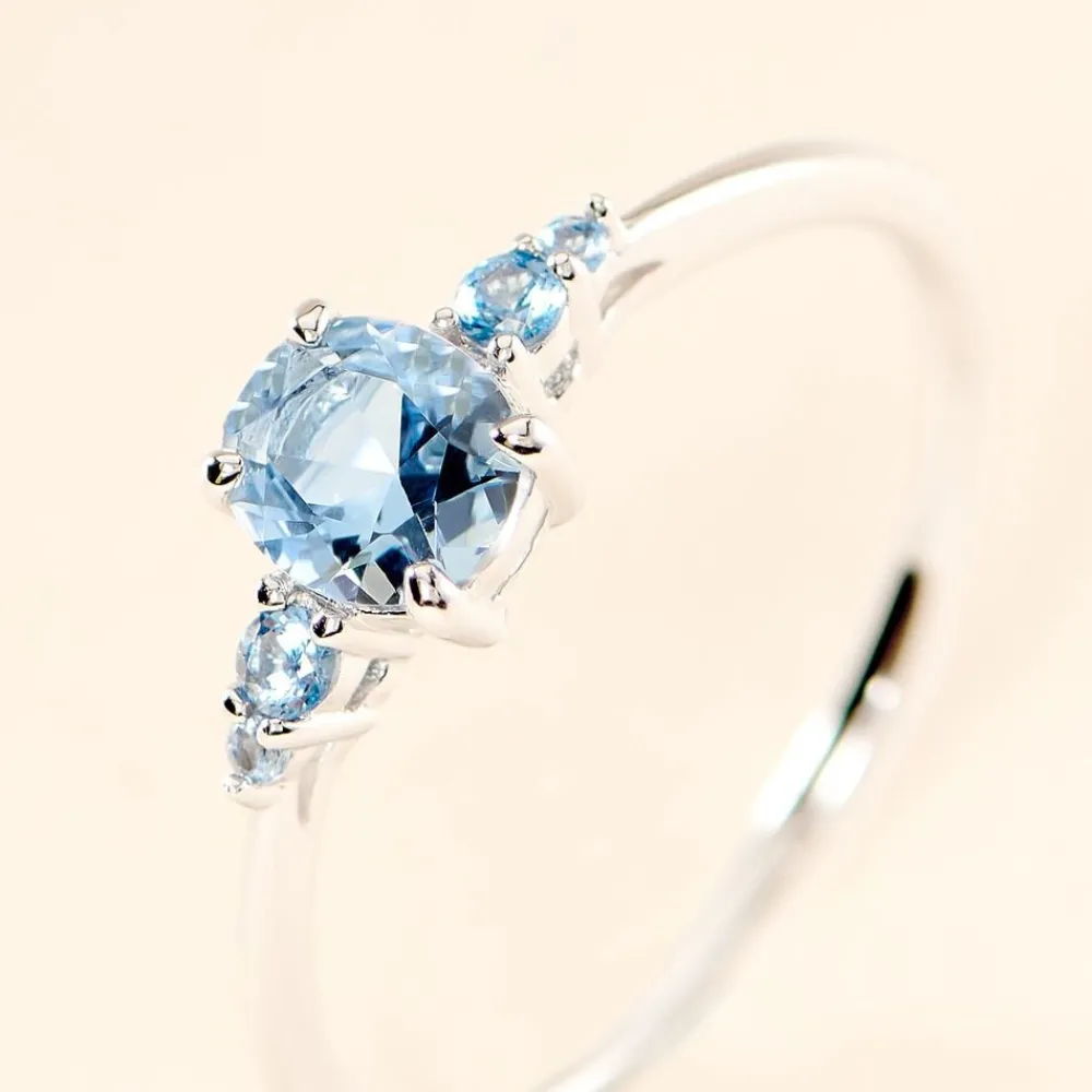 Solitaire Accompagne Argent Rainbow Oxyde De Zirconium|Marc Orian Sale