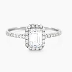 Solitaire Gwenyth Or Blanc Oxyde De Zirconium