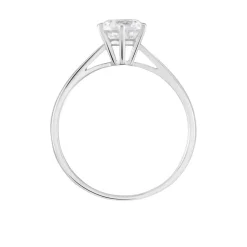Solitaire Or Blanc Laurian Oxyde De Zirconium Blanc|Marc Orian Hot
