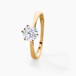 Solitaire Or Jaune Laurian Oxyde De Zirconium Blanc|Marc Orian Clearance
