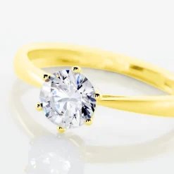 Solitaire Or Jaune Laurian Oxyde De Zirconium Blanc|Marc Orian Clearance